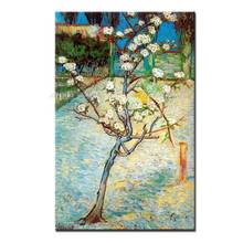 Arthyx Hand Painted Blossoming Pear Tree of Vincent Van Gogh Oil Painting On Canvas Wall Art Pictures For Living Room Home Decor 2024 - buy cheap