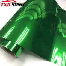 Green Chrome Mirror Vinyl Wrap Film Car Sticker Decal Sheet With Air Bubble Free DIY Styling Motorbike Scooter Wrapping Foil 2024 - buy cheap