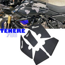 Нескользящие боковые наклейки на топливный бак мотоцикла YAMAHA Tenere 700 T700 XTZ 700, водонепроницаемые прокладки, резиновая наклейка 2019 2020 2024 - купить недорого