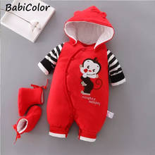 Baby Winter Rompers Newborn Cotton Jumpsuit Thick Baby Girls Boys Warm Jumpsuit Autumn Infant Wear Kid Climb Overall Clothes 2024 - buy cheap