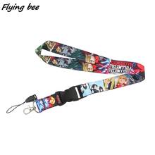 Flyingbee Anime Boy Alchemist Cartoon Style Anime Lovers Key Chain Lanyard Neck Strap For USB Badge Holder DIY Hang Rope X1479 2024 - buy cheap