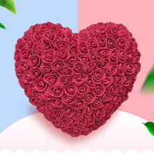 Сохраненные цветы в форме сердца, розы, диаметр 30 см, искусственные цветы, День матери, свадьба, вечная жизнь, цветок, подарок на день Святого Валентина 2024 - купить недорого