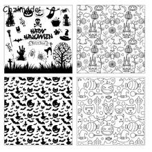 Chzimade Halloween Clear Silicone Stamp Seal For DIY Scrapbooking Album Decorative Clear Stamp Sheets Cards Making 2024 - buy cheap