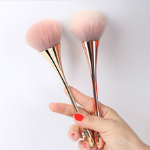 Large Rose Gold Powder Blush Brush Professional Cosmetic Brushes Set Face Contour Brush Eye Shadow Lip Brush Beauty Makeup Tool 2024 - buy cheap