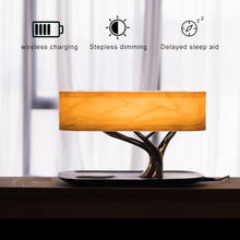 Tree of Table Lamp Music Bluetooth Speaker  WiFi Bed Lamp  Led Light Mobile Phone Wireless Charging(QI) for Living Room 2024 - buy cheap