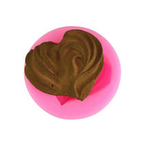 Heart-shaped cookie cream design chocolate mold lollipop mold handmade soap mold baking fondant cake decorating tools 2024 - buy cheap