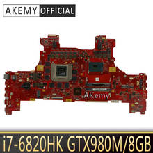 Akemy gx700vo placa-mãe com I7-6820HK gtx980m/8g para asus rog gx700v gx700v gx700 computador portátil mainboard teste 100% ok 2024 - compre barato