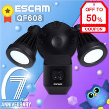 ESCAM-reflector inalámbrico QF608 para el hogar, cámara de seguridad con Wifi, luz de pared con detección de movimiento, almacenamiento en la nube, 1080P 2024 - compra barato