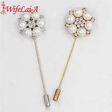 WifeLai-A Vintage Crystal Men Suit Brooch Pin Simple Rose Flower For Women Brooches Pins scarf Pin XZ09 2024 - buy cheap