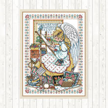 Chinese Cross Stitch Kits Embroidery DMC DIY 14CT Counted Printed Canvas Painting Angel Embroider Patterns Needlework Art Crafts 2024 - buy cheap