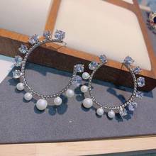 HIBRIDE Uique Multicolor Geometric Cluster Stud Earrings for Women Wedding Party Fashion Dubai Bridal Jewelry Gift 2020 E-732 2024 - buy cheap