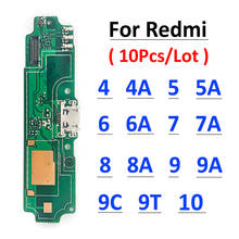 10Pcs USB Charging Port Dock Connector Board Flex Cable For Xiaomi Redmi 4A 4X 4 5 5A 6 6A 7 7A 8 8A 9 9A 9C 9T 10 Pro Go K30 2024 - buy cheap