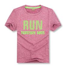 Camiseta con función deportiva para niños, camisetas elásticas de secado rápido para exteriores, higroscópicas, Anti-UV, verano, 120-170cm 2024 - compra barato
