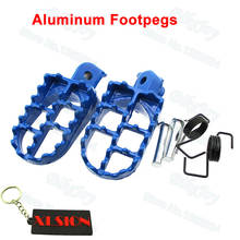 Blue Aluminum Footrest Foot Pegs For XR50R CRF50 CRF70 CRF80 CRF100F CRF150 Dirt Motor Bike Motocross Motorcycle 2024 - buy cheap