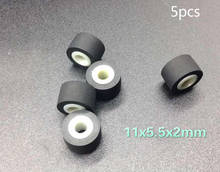 5pcs 11mmx5.5x2 retractor press belt pulley rubber audio pressure recorder cassette deck pinch roller tape cassette deck Stereo 2024 - buy cheap