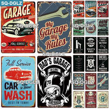 GARAGE Vintage Metal Tin Sign Decorative Plaque Wall Decor Garage Farm House Man Cave Club Decoration Tool Parts 2024 - buy cheap