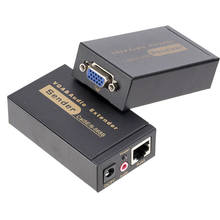 VGA UTP расширитель с аудио VGA AV расширитель ретранслятор по cat5e/6 кабелям до 100 м с адаптером питания 2024 - купить недорого
