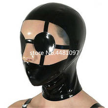 Sexy Latex Rubber Ninja Hood Masks for Unisex Catsuit Gummi 0.4mm Unique Party Wear Catsuit Unique with back zipper 2024 - buy cheap