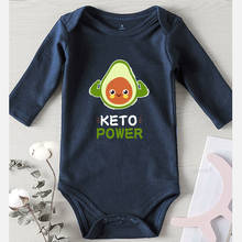 Baby Onesies Toddler Girl Winter Clothes Jumpsuits 0-24 Months Kids' Things Avocado Printed Baby Rompers Newborn Boy Outfits 2024 - buy cheap