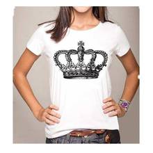 Crown Print T Shirt Women Short Sleeve O Neck Loose Tshirt Women Summer Fashion Ladies Tee Shirt Tops Clothes Camisetas Mujer 2024 - buy cheap