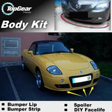 Bumper Lip Deflector Lips For Fiat Barchetta Front Spoiler Skirt For TopGear friends Car View Tuning / Body Kit / Strip 2024 - buy cheap