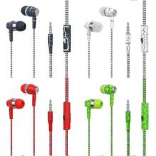 Mobile Earphones Ice Cracks Earphone Weaving line Earpiece with Microphone earbuds for xiaomi mobile phone MP3 player 2024 - buy cheap