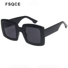 FSQCE New Vintage Square Sunglasses Retro Brand Designer Frame Sunglass Ladies Ocean Lens Sun Glasses Oculos UV400 2024 - buy cheap