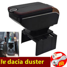 For dacia duster armrest box Double doors open 7USB Centre Console Storage Box Arm Rest 2024 - buy cheap