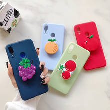 Capa com suporte de dedo para celulares huawei, capa em tpu com suporte de frutas fofas para huawei y9s y9 prime 2019 y8p y7p y7 2018 y6s y6p y6 pro 2017 2024 - compre barato