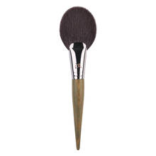 H109s-pinceles de maquillaje profesional, Saikoho, pelo de cabra suave, gran forma de ventilador, cepillo para polvo facial, mango de ébano 2024 - compra barato
