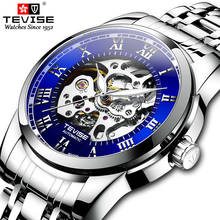 Top Luxury Brand TEVISE Stainless Steel Automatic Mechanical Watch Men Tourbillon Waterpoof  Wristwatch  Relogio Masculino 2024 - buy cheap