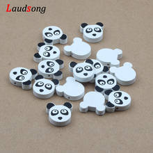 30pcs 20mm White Panda Style Wooden Beads Loose Spacer Beads For Jewelry Making Necklace DIY Pacifier Chain 2024 - buy cheap