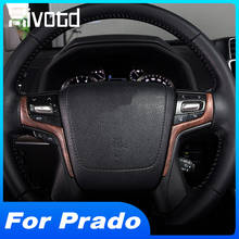 Hivotd Steering Wheel Trim Interior Accessories Decoration Parts Car Styling Garnish For Land Cruiser Prado 150 2018 2019 2020 2024 - buy cheap