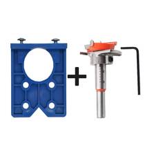 35mm Hinge Hole Drilling Guide Locator Boring Jig Concealed Drill Bit Furniture Door Cabinet Tool for Carpentry 2024 - buy cheap
