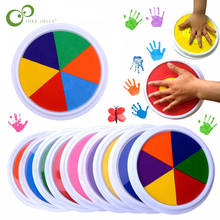Забавная 6 цветов чернильная прокладка для печати DIY Рисование пальцами ремесло для детей Монтессори Рисование детские игрушки 0-12 месяцев детская игрушка ZXH 2024 - купить недорого