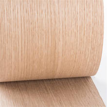 Chapa de madera de roble Natural, Blanco auténtico, para muebles, alrededor de 15cm x 250cm, 0,4mm de espesor, grano recto Q/C 2024 - compra barato