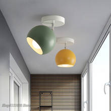 Lámpara de techo Led nórdica para sala de estar, luminaria de interior, bola, accesorios de iluminación, moderna, Macaron 2024 - compra barato