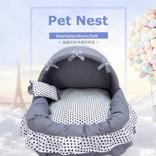 Lovely warm Dog Beds Couch Pet Kennel Super Soft Fluffy Comfortable Puppy Dog House Mat for Small Large Dog Cat House Nest 2024 - buy cheap