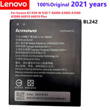 Bateria de telefone móvel nova de alta qualidade, bateria bl242 para lenovo k3 visual a6000 a3860 a3580 a3900 a6010 a6010 plus 2024 - compre barato