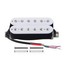 Guitarra elétrica humbucker captadores ponte alnico v captador branco 2024 - compre barato
