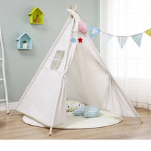 11 Types Large Teepee Tent Play Tent kids Toys With Mat Outgoing Toys Portable Child Room Decor Canvas Original Triangle Tipi 2024 - buy cheap