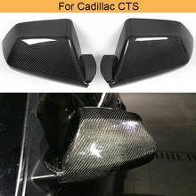 Cubiertas de espejo retrovisor del coche, tapas de fibra de carbono para Cadillac CTS 2009 - 2013 2024 - compra barato