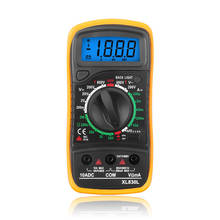 Multímetro digital xl830l, com display em lcd, medidor de corrente e corrente ac/dc 2024 - compre barato