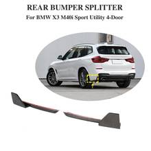 Car rear Bumper Lip Spoiler Splitters Side Aprons For BMW X3 M-SPORT 2018+ 2024 - buy cheap