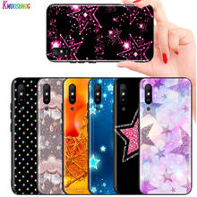 Capa preta brilhante estrela de cinco pontas para huawei p smart z s plus 2020 2019 nova 5t 5i 5 4e 4 3i 3e 3 2i caso de telefone 2024 - compre barato