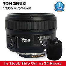 YONGNUO YN 35mm F2 Camera Lens for Nikon Canon EOS YN35MM Lenses AF MF Wide Angle Lens for 600D 60D 5DII 5D 500D 400D 650D 6 2024 - buy cheap