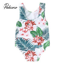 Pudcoco Toddler Infant Baby Girls Floral Swimsuit Swimwear Swimming Bikini One-Piece Bodysuit Swimwears for 6 Months-4Years Girl 2024 - buy cheap