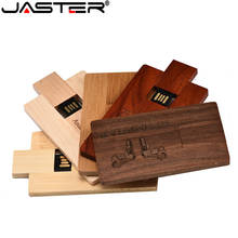 JASTER Car pen drive 64gb USB Flash Drive wood pendrive 4GB 8GB 16GB 32GB free LOGO engrave 2024 - buy cheap