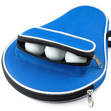 Professional Table Tennis Rackets Case Bat Bag Oxford Ping Pong Cover Holding 3 Balls 2024 - buy cheap
