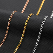 2020 Fashion Men Horsewhip Chain Necklace 4MM Width Stainless Steel Chain Necklace For Men Jewelry Gift Collar Hombre Wholesale 2024 - buy cheap